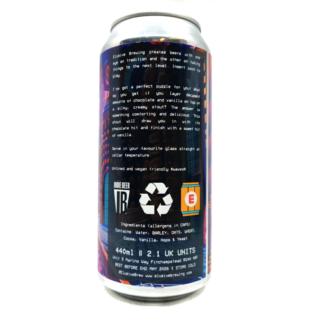 Elusive Brewing Doompety Do Chocolate Ganache Stout 4.8% (440ml can)-Hop Burns & Black