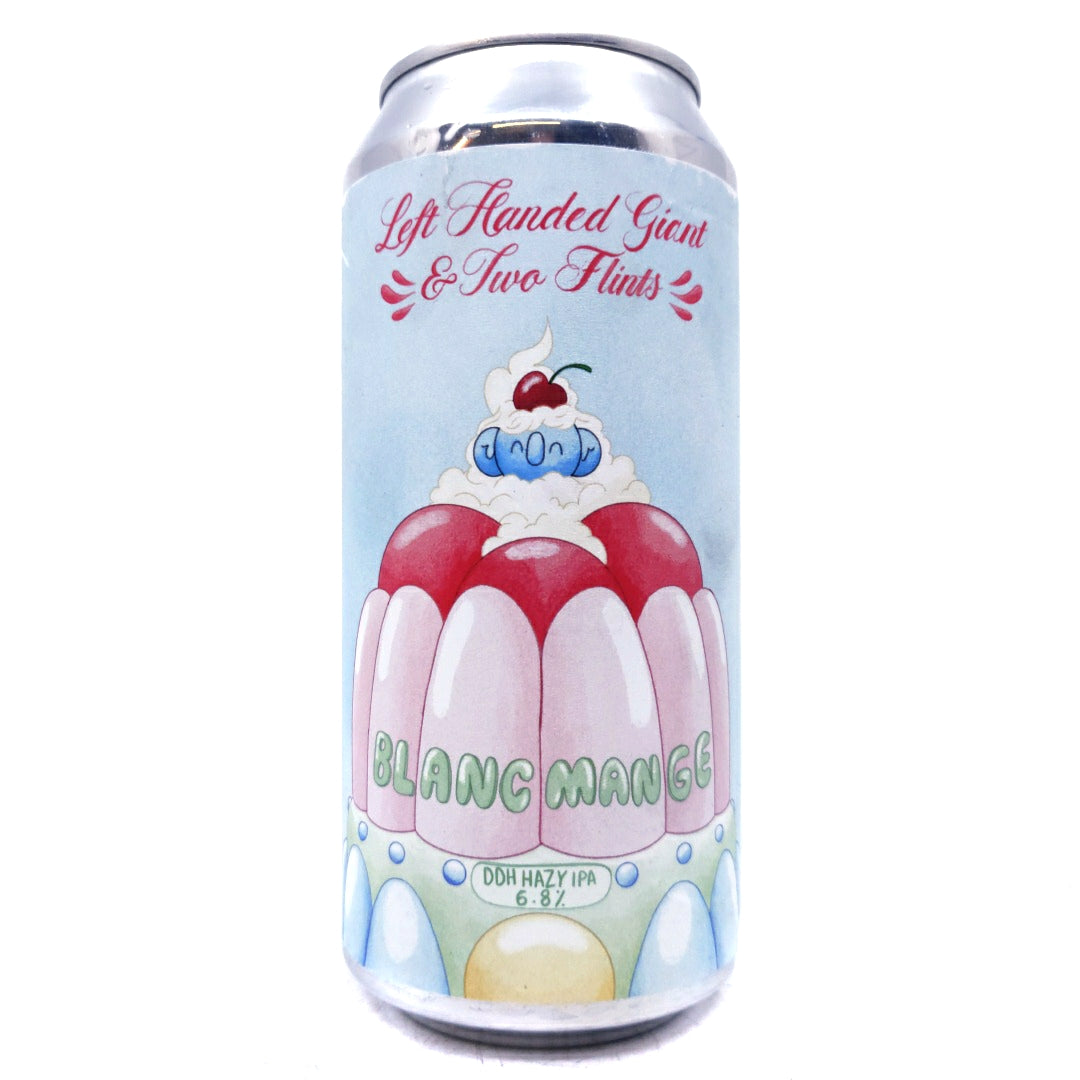 Left Handed Giant x Two Flints Blancmange DDH Hazy IPA 6.8% (440ml can)