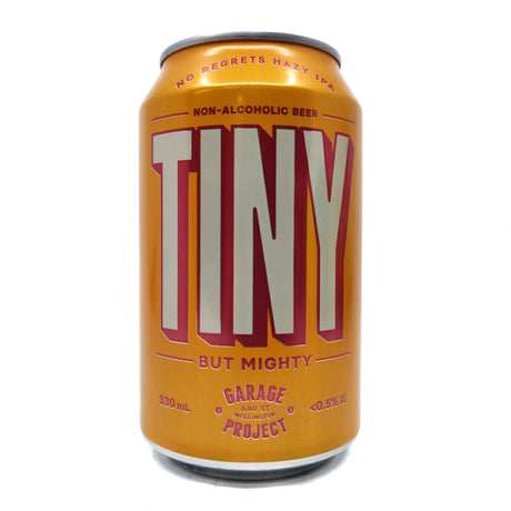 Garage Project Tiny But Mighty Everyday IPA 0.5% (330ml can)-Hop Burns & Black