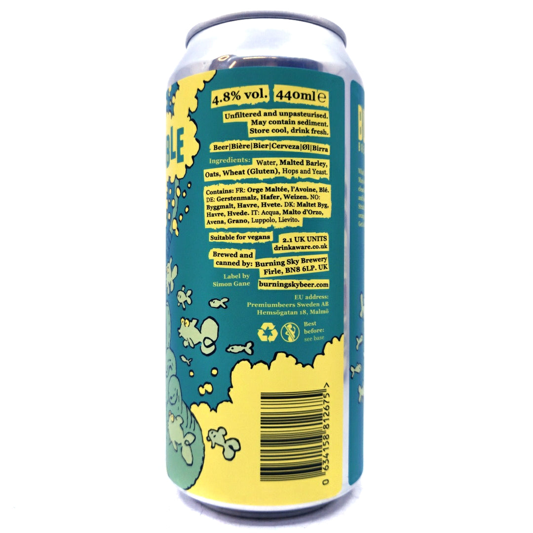 Burning Sky Bubble Pale Ale 4.8% (440ml can)-Hop Burns & Black