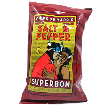 Superbon Salt & Pepper Crisps (125g)-Hop Burns & Black