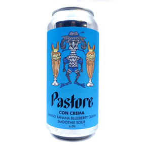 Pastore Con Crema Mango, Banana, Blueberry & Guava Sour 6% (440ml can)-Hop Burns & Black