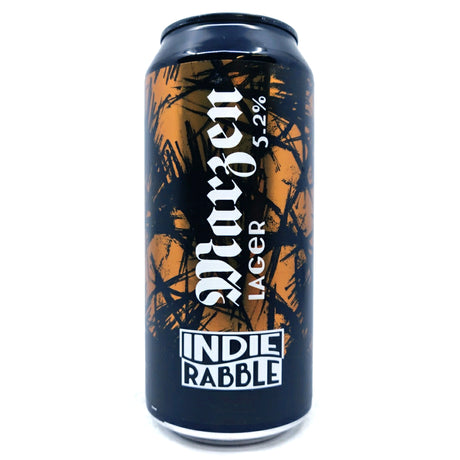 Indie Rabble Marzen Lager 5.2% (440ml can)-Hop Burns & Black