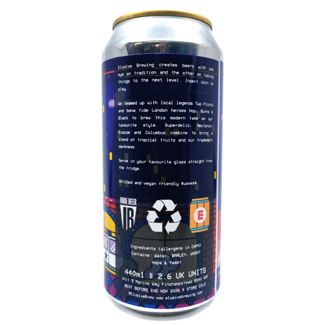 Elusive Brewing x Hop Burns & Black x Two Flints Tasman West Coast IPA 6% (440ml can)-Hop Burns & Black