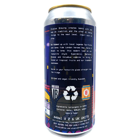 Elusive Brewing x Hop Burns & Black x Two Flints Tasman West Coast IPA 6% (440ml can)-Hop Burns & Black