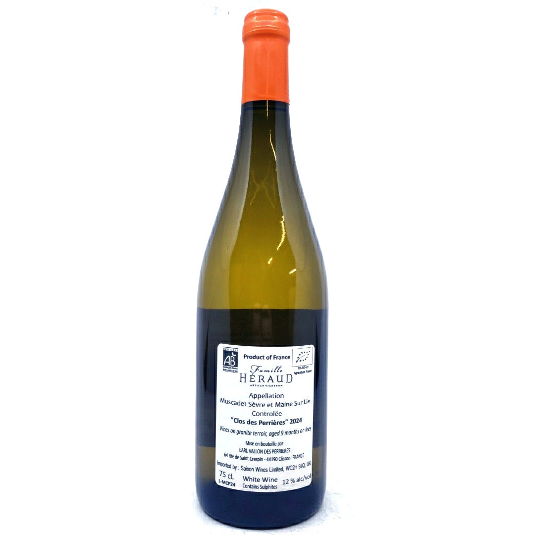 Famille Heraud Clos de Perrieres Muscadet 2024 12% (750ml)-Hop Burns & Black