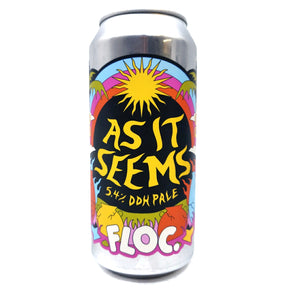 Floc Brewing As it Seems Pale Ale 5.4% (440ml can)-Hop Burns & Black