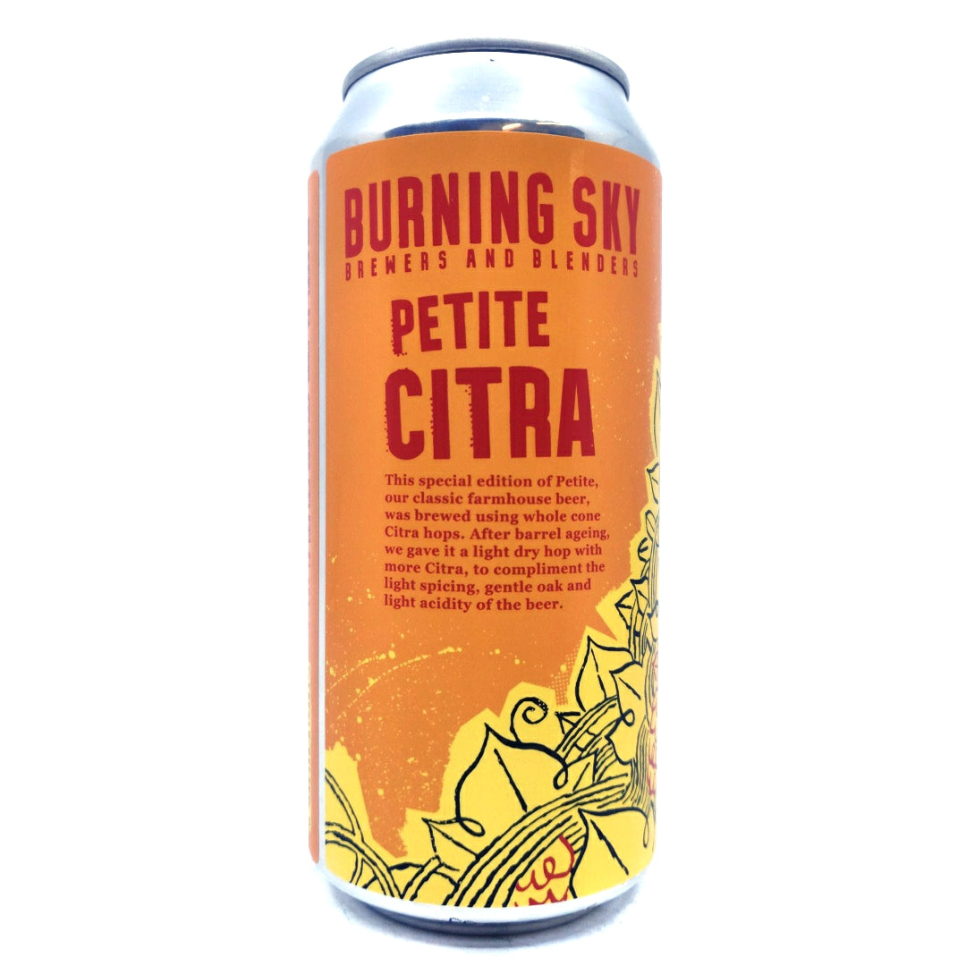 Burning Sky Petite Citra 3.5% (440ml can)-Hop Burns & Black