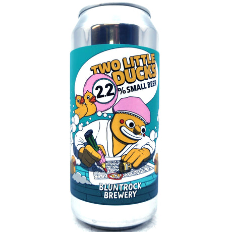 Bluntrock Two Little Ducks Small Beer 2.2% (440ml can)-Hop Burns & Black