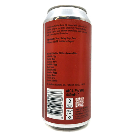 Otherworld Arion West Coast IPA 4.7% (440ml can)-Hop Burns & Black