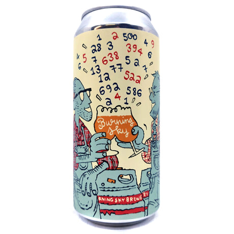 Burning Sky Numbers West Coast Pale Ale 5.8% (440ml can)-Hop Burns & Black