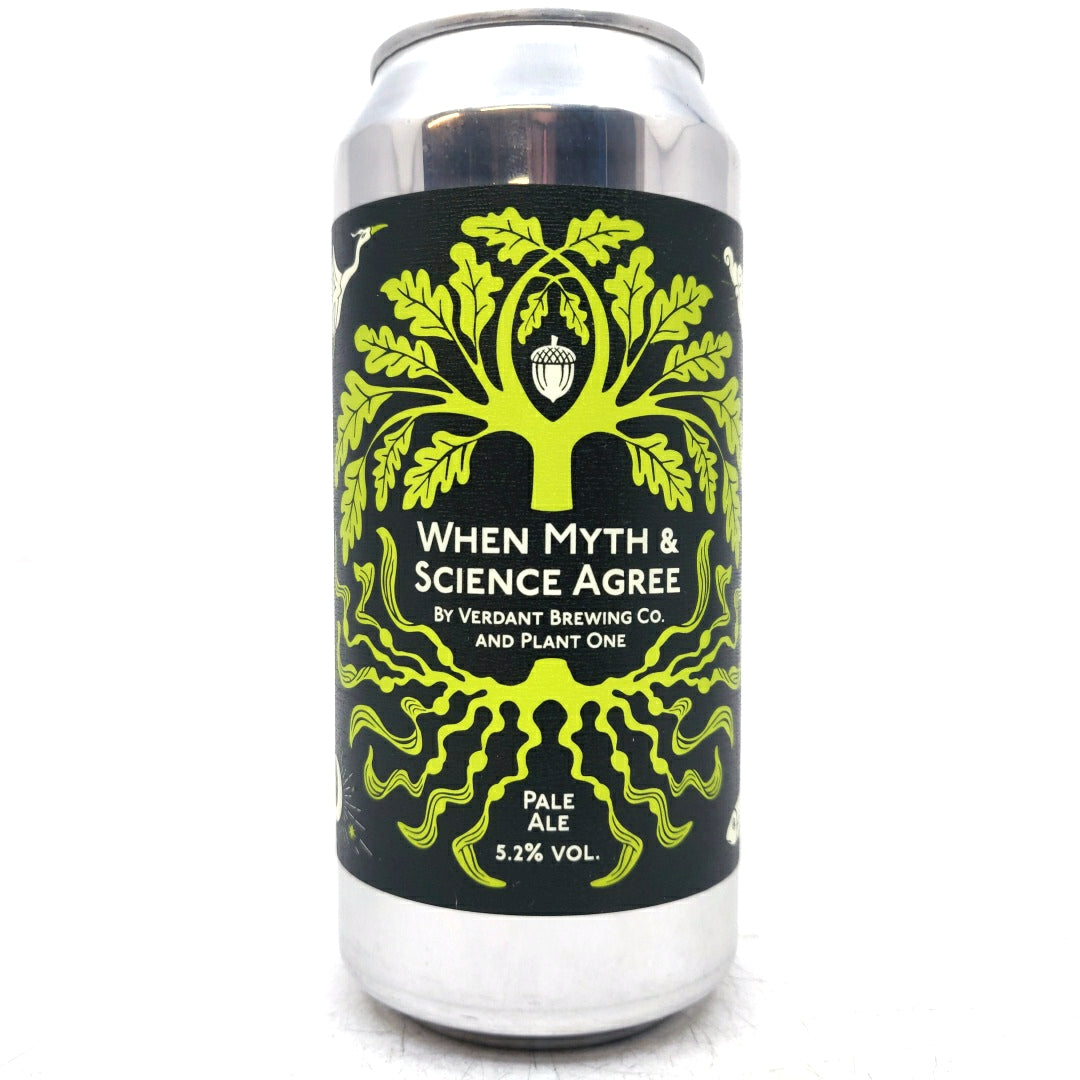 Verdant When Myth & Science Agree Pale Ale 5.2% (440ml can)-Hop Burns & Black