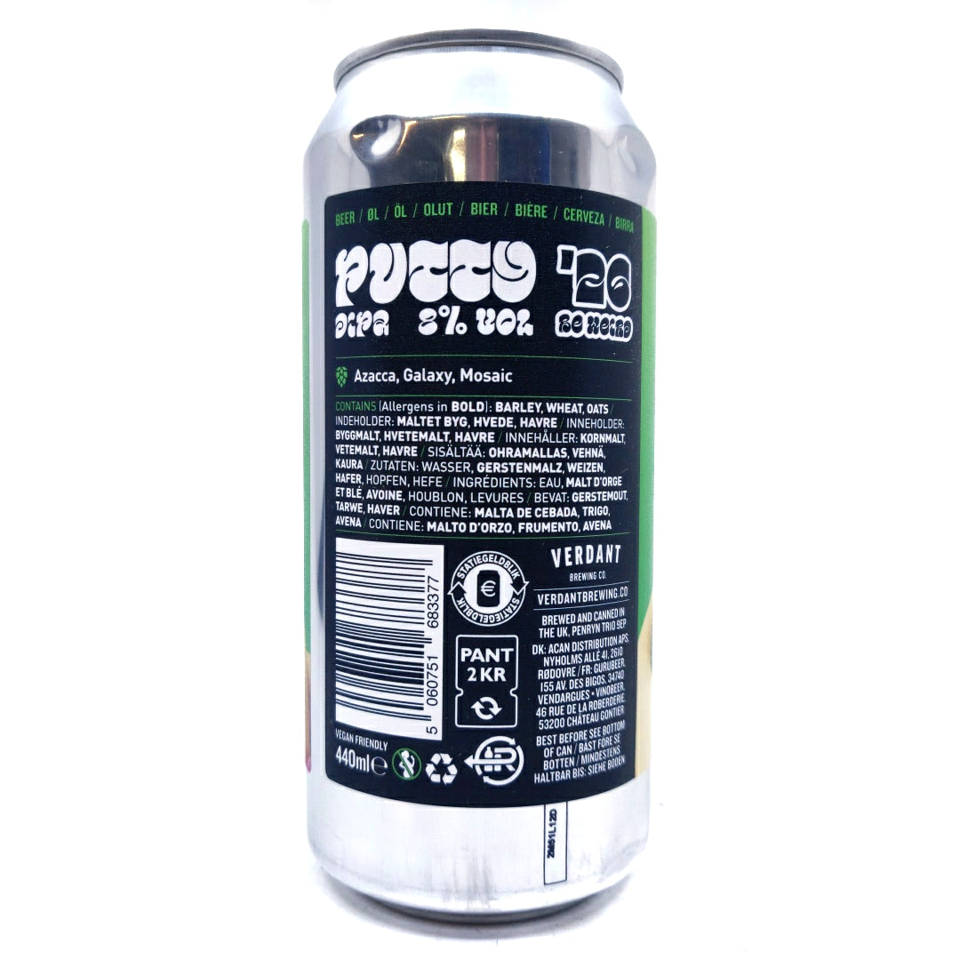Verdant Putty 2026 Double IPA 8% (440ml can)-Hop Burns & Black