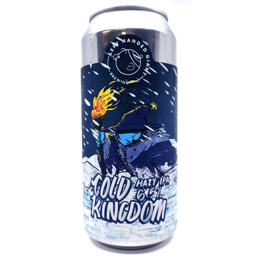 Left Handed Giant Cold Kingdom Hazy IPA 6.5% (440ml can)-Hop Burns & Black