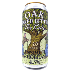 Anspach & Hobday x The Rake Oak Oaked Bitter 4.3% (440ml can)-Hop Burns & Black