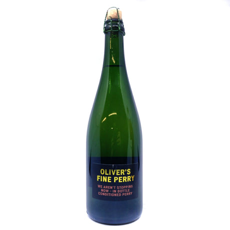 Oliver's Fine Cider We Aren’t Stopping Now Bottle Conditioned Perry Perry 5.5% (750ml)-Hop Burns & Black