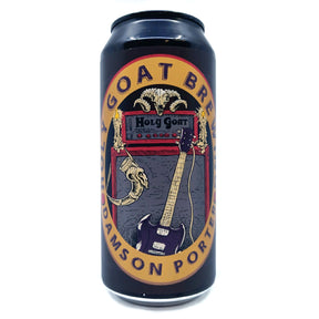 Holy Goat Damson Porter 5.4% (440ml can)-Hop Burns & Black