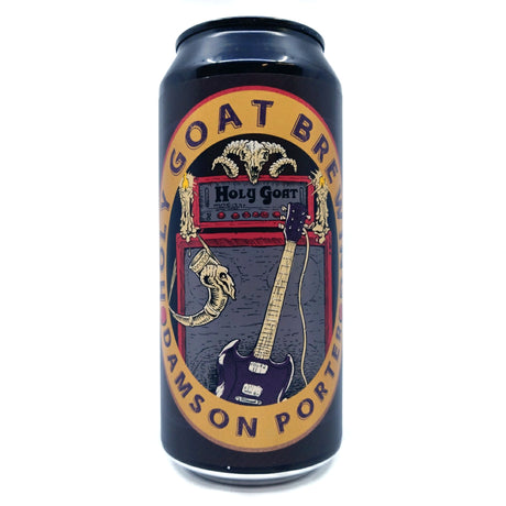 Holy Goat Damson Porter 5.4% (440ml can)-Hop Burns & Black