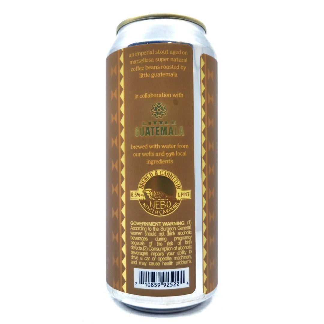 Fonta Flora Little Guatamala Imperial Stout 8.4% (473ml can)-Hop Burns & Black