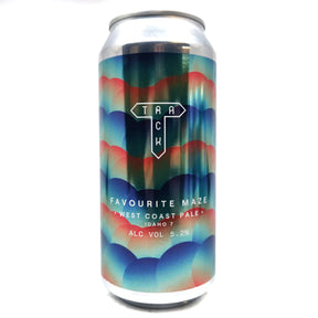Track Favourite Maze West Coast Pale Ale 5.2% (440ml can)-Hop Burns & Black