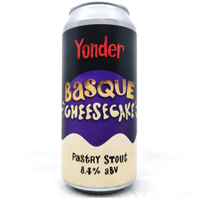 Yonder Basque Cheesecake Imperial Pastry Stout 8.4% (440ml can)-Hop Burns & Black