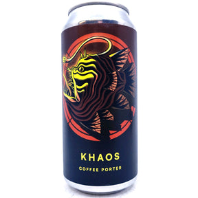 Otherworld Khaos Coffee Porter 5.6% (440ml can)-Hop Burns & Black