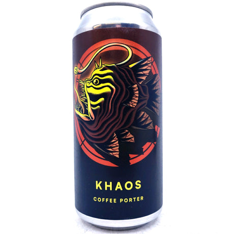 Otherworld Khaos Coffee Porter 5.6% (440ml can)-Hop Burns & Black