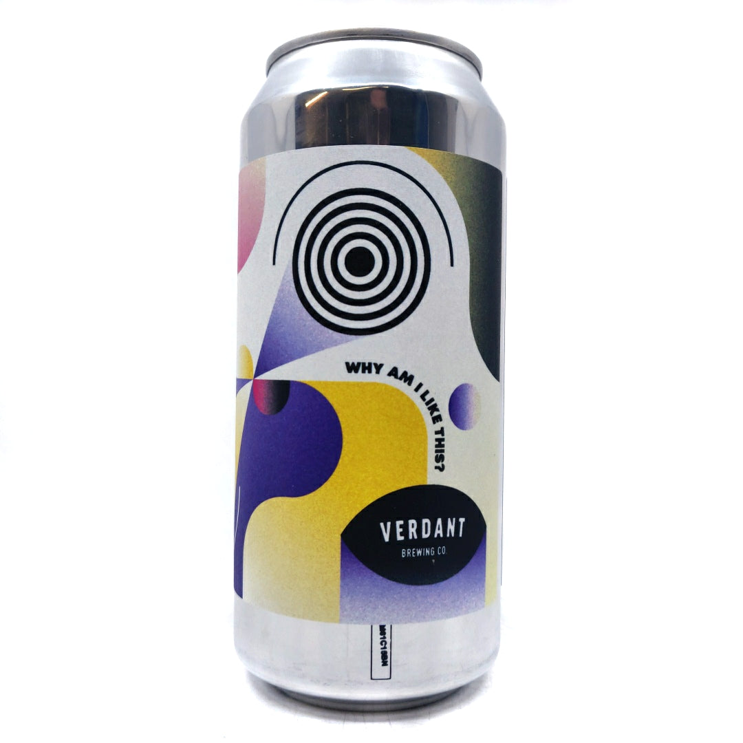 Verdant Why Am I Like This West Coast IPA 6% (440ml can)-Hop Burns & Black