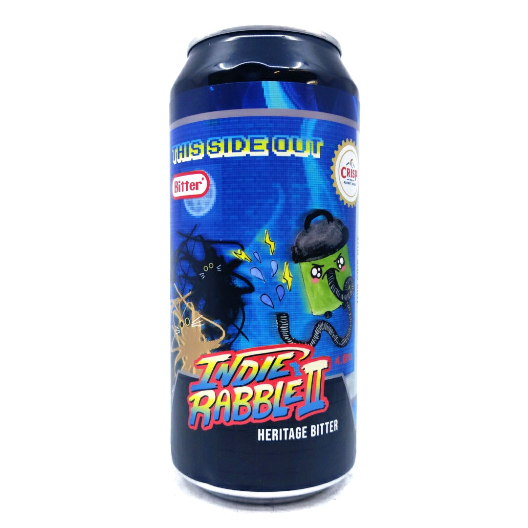Indie Rabble This Side Out Heritage Bitter 4% (440ml can)-Hop Burns & Black