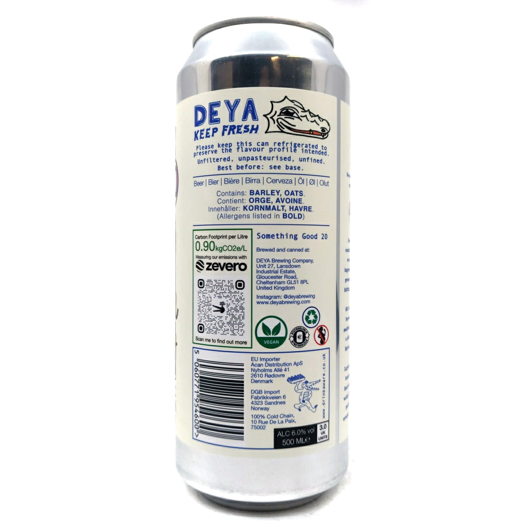 DEYA Something Good 20 IPA 6% (500ml can)-Hop Burns & Black