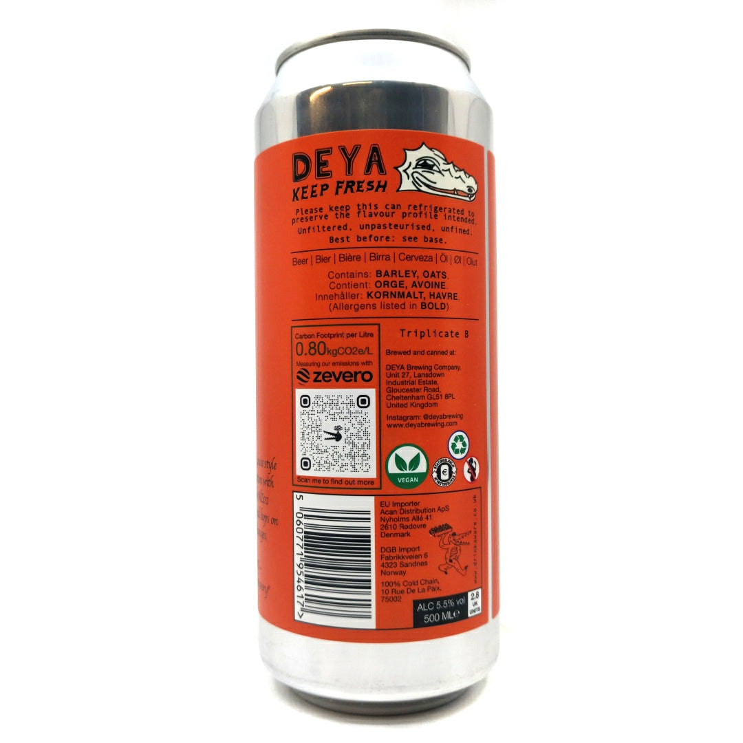 DEYA Triplicate B Pale Ale 5.5% (500ml can)-Hop Burns & Black