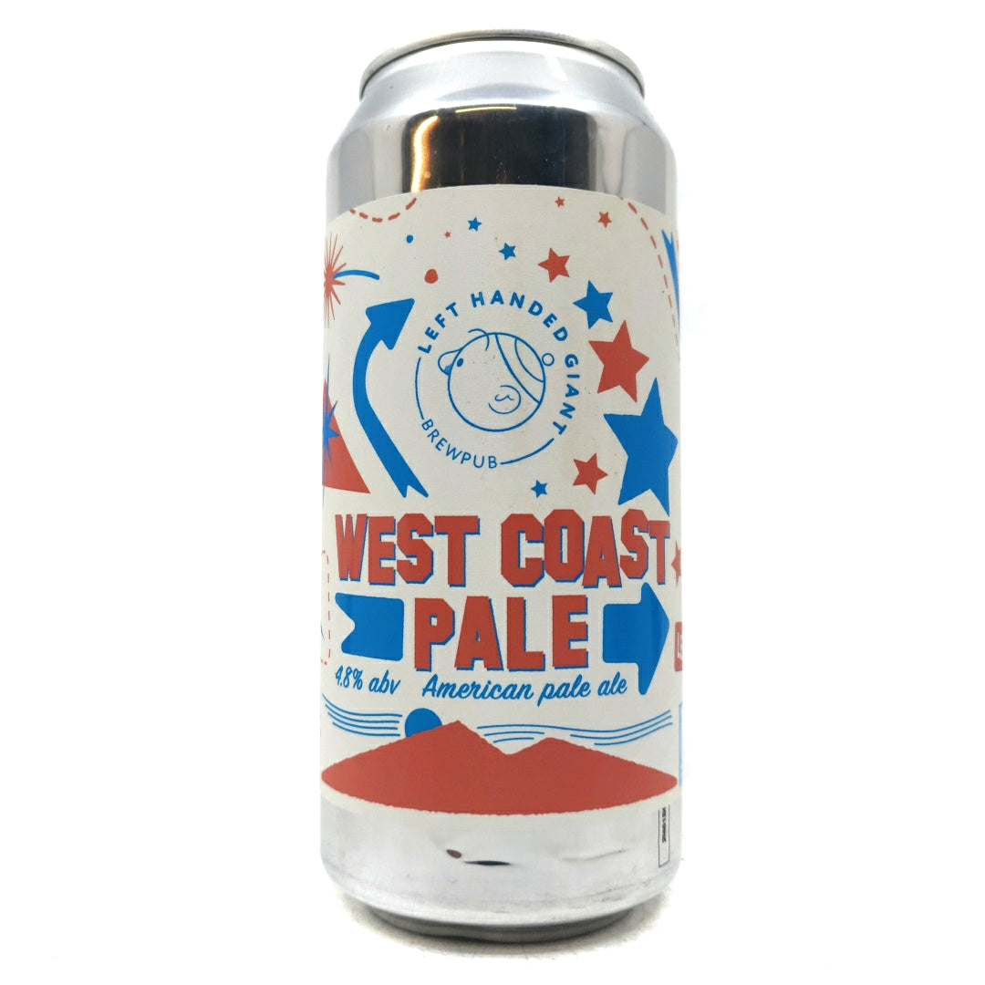 Left Handed Giant West Coast Pale Ale 4.4% (440ml can)-Hop Burns & Black