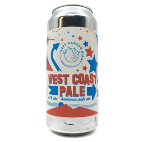 Left Handed Giant West Coast Pale Ale 4.4% (440ml can)-Hop Burns & Black