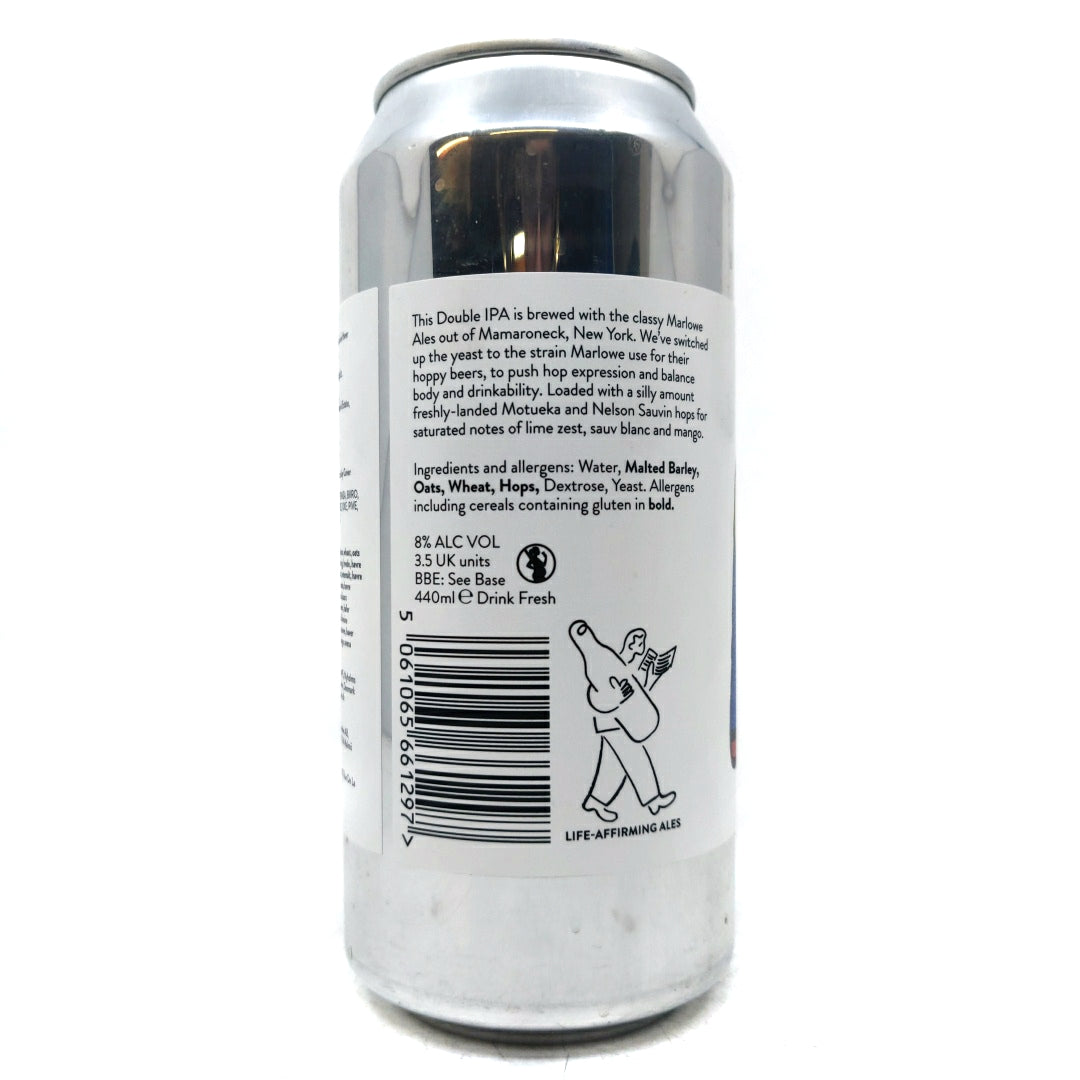 Beak Brewery x Marlowe Ales Yeahnoyeah Double IPA 8% (440ml can)-Hop Burns & Black