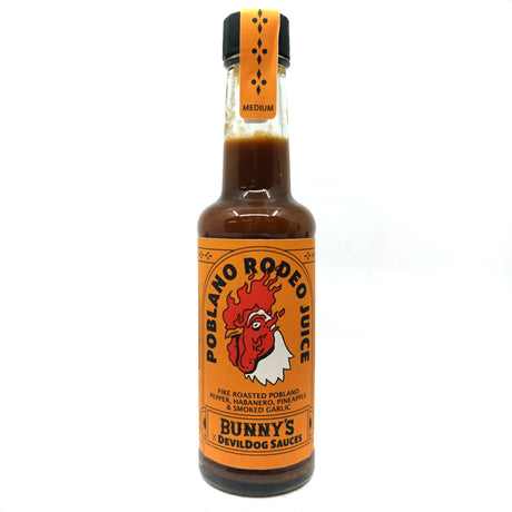 Devil Dog Poblano Rodeo Hot Sauce (150ml)-Hop Burns & Black