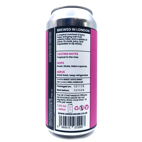 Pressure Drop You Win! New England IPA 7.2% (440ml can)-Hop Burns & Black