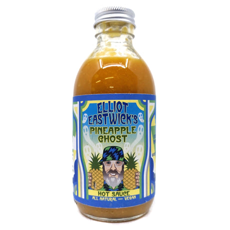 Elliot Eastwick's Pineapple Ghost Hot Sauce (200ml)-Hop Burns & Black
