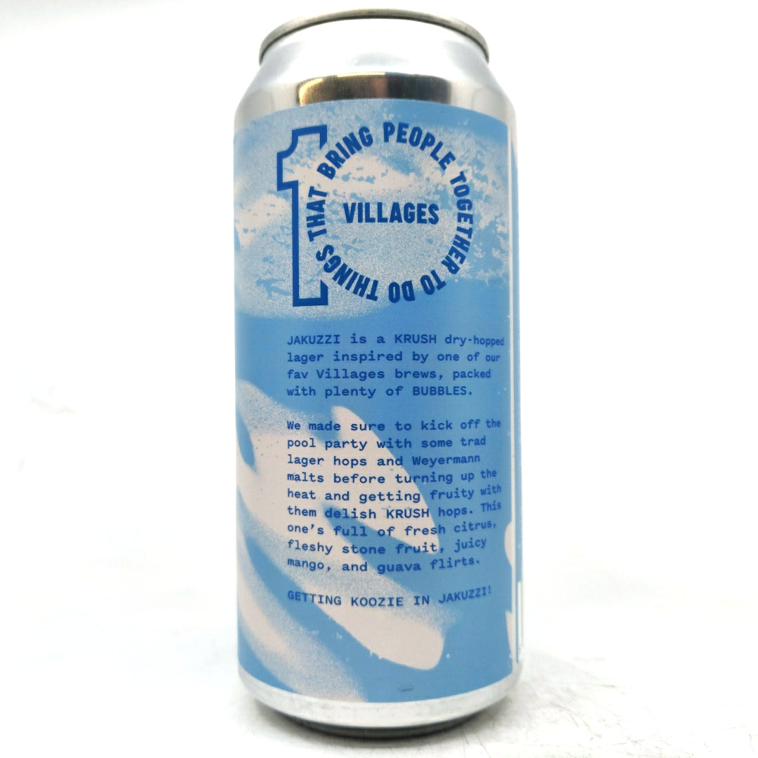 Villages Jakuzzi Krush Dry-Hopped Lager 4.5% (440ml can)