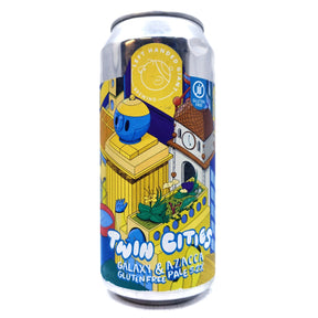 Left Handed Giant Twin Cities Galaxy & Azacca Pale Ale 5.2% (440ml can)-Hop Burns & Black