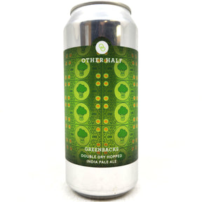 Other Half Greenbacks IPA 6.8% (473ml can)-Hop Burns & Black
