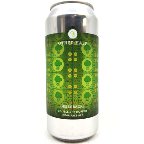 Other Half Greenbacks IPA 6.8% (473ml can)-Hop Burns & Black