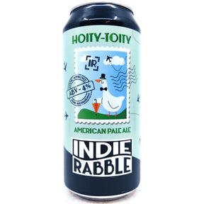Indie Rabble Hoity Toity American Pale Ale 4% (440ml can)-Hop Burns & Black