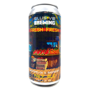 Elusive Brewing Fresh Fresh Raspberry & Watermelon Pale Ale 4.2% (440ml can)-Hop Burns & Black