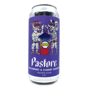 Pastore Blackberry & Cherry Granita 3.8% (440ml can)-Hop Burns & Black