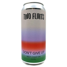 Two Flints Don't Give Up West Coast IPA 6.5% (440ml can)-Hop Burns & Black