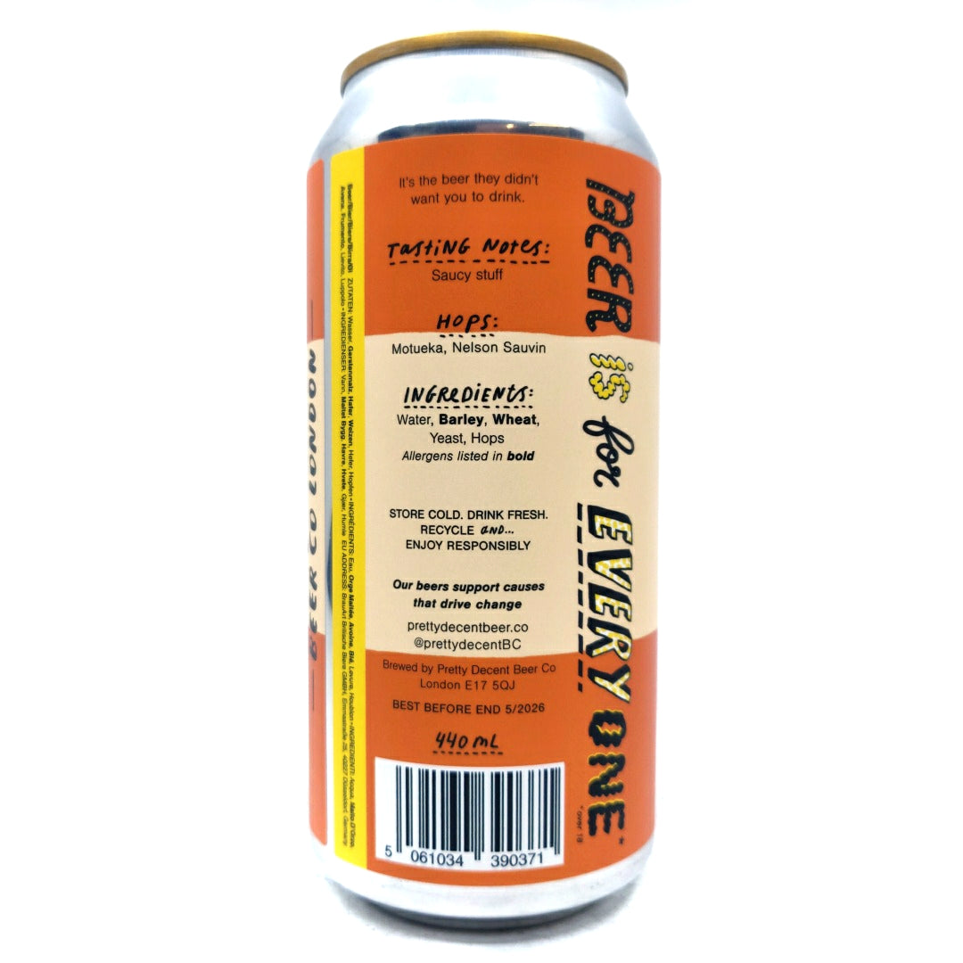 Pretty Decent Lady Chatterley's Westie West Coast IPA 5.8% (440ml can)-Hop Burns & Black