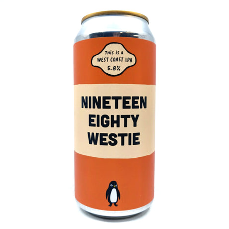 Pretty Decent Nineteen Eighty Westie West Coast IPA 5.8% (440ml can)-Hop Burns & Black