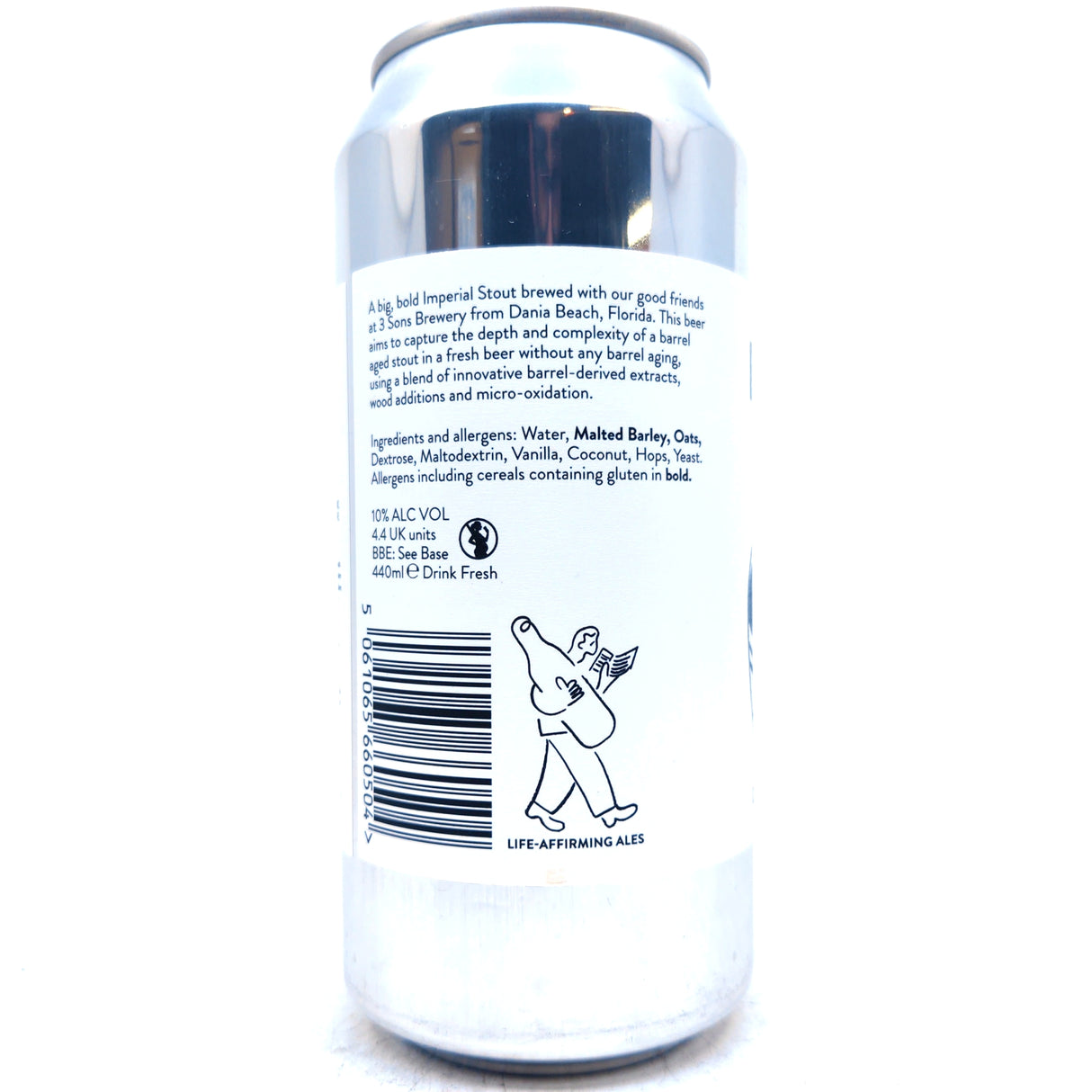 Beak Brewery x 3 Sons Oak Imperial Stout 10% (440ml can)-Hop Burns & Black