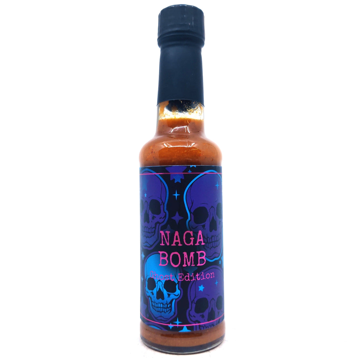 Big Ginger Naga Bomb Ghost Edition Hot Sauce (150ml)-Hop Burns & Black