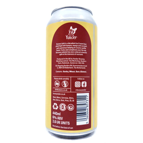 Yonder Banana Split Ice Cream Sour 6% (440ml can)-Hop Burns & Black